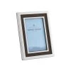 Georg Jensen Manhattan Bilderrahmen, Klein, Edelstahl - Leder -Dekohaus Verkauf 10019592 MANHATTAN FRAME 4X6 STAINLESS STEEL MIRROR AND LEATHER SMALL
