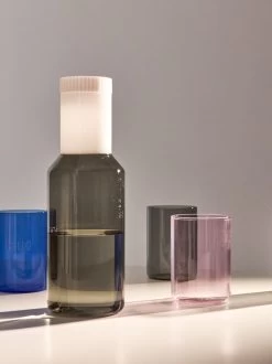 Design Letters Favourite Glas, 2 Stück, The Mute Collection, Blau -Dekohaus Verkauf 10106001PINK lifestyle2