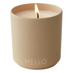 Design Letters Duftkerze, Groß, Beige