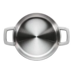 Fiskars Norden Kasserolle, Stahl, 3 l, Unbeschichtet -Dekohaus Verkauf 1067639 Fiskars Norden steel casserole 30L w o lid