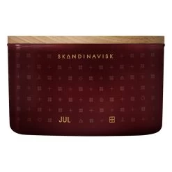 Skandinavisk Duftkerze Mit Deckel, JUL, Drei Dochte