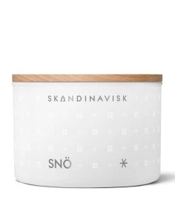 Skandinavisk Duftkerzen-Set 2 Stück, WHITE CHRISTMAS -Dekohaus Verkauf 20214 5 SNO CANDLE 90G V