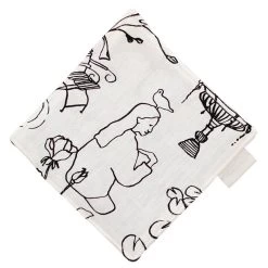 Mielenmaisemia Topflappen, Weiß - Schwarz