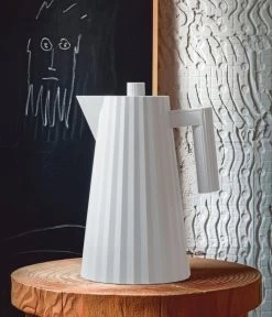 Alessi Wasserkocher Plissé 1,7 L, Weiß -Dekohaus Verkauf 216Alessi isoTH