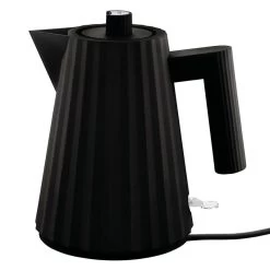 Alessi Plissé Wasserkocher, 1 L, Schwarz