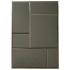 Pinnwand Nouveau, Groß, Messing – Grau