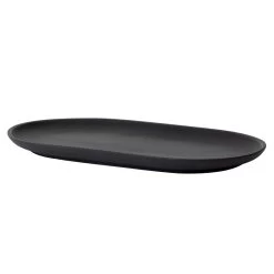Design House Stockholm Sand Secrets Teller, Oval, 20 Cm, Schwarz