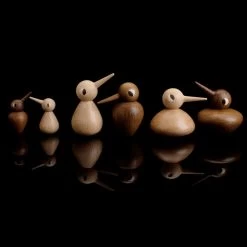 Bird Holzvogel, Rundlich, Geräucherte Eiche -Dekohaus Verkauf 33ArchitectMade iso