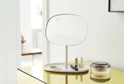 Normann Copenhagen Flip Spiegel, Weiß -Dekohaus Verkauf 372010 Normann Copenhagen Flip Mirror White Brilliant Large Smoke