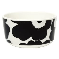 Marimekko Oiva – Unikko Schale 5 Dl, Weiß – Schwarz