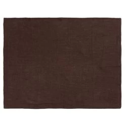 Ferm LIVING Leinentischset, 2 Stück, Schokoladenbraun
