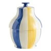 Hay Sobremesa Keksdose, Gestreift, Blau - Gelb -Dekohaus Verkauf 541541 Sobremesa Stripe Cookie Jar blue and yellow