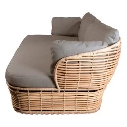 Basket 2-Sitzer-Sofa, Natur – Taupe -Dekohaus Verkauf 55200UAITT 1