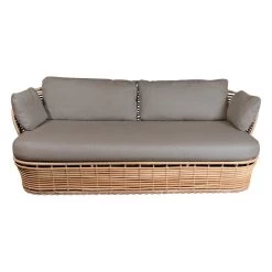 Basket 2-Sitzer-Sofa, Natur – Taupe -Dekohaus Verkauf 55200UAITT 2