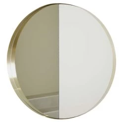 Vino 60 Spiegel, Messing, Nach Außen Geklappt