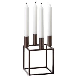 By Lassen Kerzenhalter Kubus 4, Poliertes Kupfer