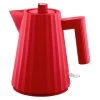 Alessi Elektrischer Plissé Wasserkocher, 1 L, Rot -Dekohaus Verkauf ALMDL06 1 R