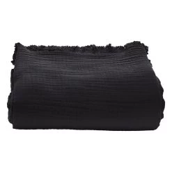 Arkki Tagesdecke, 160 x 260 cm, Schwarz