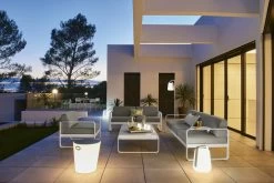 Bellevie 3-Sitzer-Sofa, Kaktusgrün – Flanellgrau -Dekohaus Verkauf BALAD INOUI BELLEVIE AIX ALBUM2023 ANTHONY LANNERETONNE