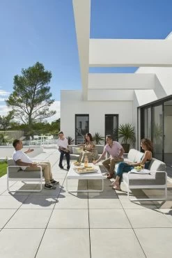 Bellevie 3-Sitzer-Sofa, Kaktusgrün – Flanellgrau -Dekohaus Verkauf BELLEVIE BLANC COTON AIX ALBUM2023 ANTHONY LANNERETONNE 1