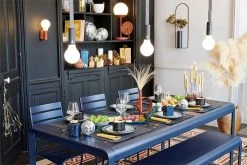 Bellevie Tisch, 196 x 90 cm, Acapulcoblau -Dekohaus Verkauf BELLEVIE FACTO IOS ITAC MOOON APLO ALTO SEBASTIEN EROME 1