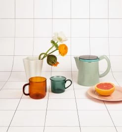 Hay Vase Iris, Groß, Gebrochenes Weiß -Dekohaus Verkauf Coffee M 02C8 l mint Iris Vase L off white Borosilicate Cup aqua Borosilicate Mug amber