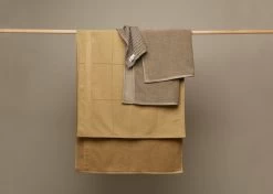 The Organic Company Big Waffle Geschirrtuch Und Waschlappen, Lehmbraun -Dekohaus Verkauf EarthTowels