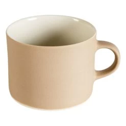 Kahvi Tasse, L, Sandbeige - Weiß