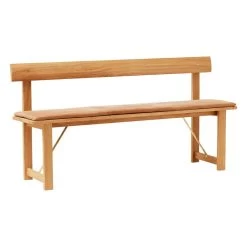 Position Kissen 155, Leder Naturfarben -Dekohaus Verkauf Form and Refine Position bench oak leather 02