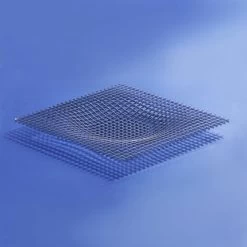 Gravity Tablett, 36 X 36 Cm, Edelstahl -Dekohaus Verkauf GRV CP Blue diago