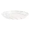 Hay Spin Untertasse, 2 Stück, Klar – Weiß -Dekohaus Verkauf HA541212 Spin Saucer Set of 2 clear with white stripe EE