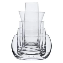 5-in-1 Glasset, Transparent