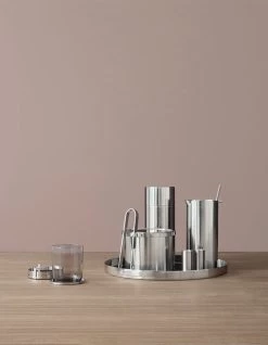 Stelton Arne Jacobsen Untersetzer, 6 Stück -Dekohaus Verkauf LS Cylinda line bar light