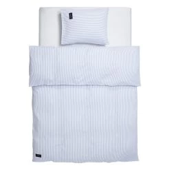 Wall Street Oxford Kopfkissenbezug, Weiß Gestreift -Dekohaus Verkauf MAGNIBERG WALLSTREET OXFORD STRIPE WHITE 040 1