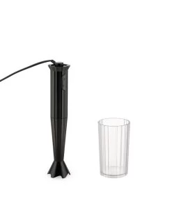 Alessi Plissé Stabmixer Mit Schneebesen Und Zerkleinerer, Schwarz -Dekohaus Verkauf MDL10 B 1