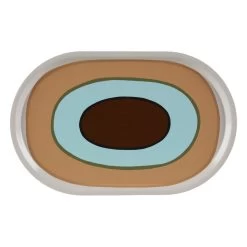 Marimekko Melooni Tablett, 44 X 28 Cm, Naturweiß - Beige - Mintgrün