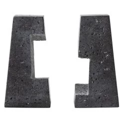 Menu Converge Buchstützen, Lavastein