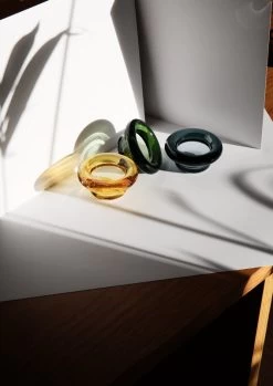 Sirkel Teelichthalter, Bernsteingelb -Dekohaus Verkauf NF 261017 0324 LoRes