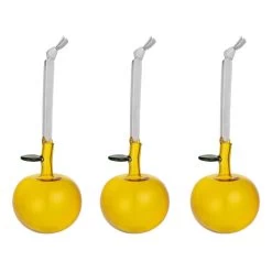 Iittala Glasapfel, 3 Stück, Gelb