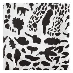Iittala OTC Cheetah Papierserviette, 33 cm, Schwarz-Weiß