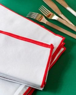 Hay Outline Tischdecke, 140 x 300 cm, Hellblau -Dekohaus Verkauf Outline Napkins Set of 4 light blue