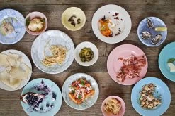 Hay Teller Rainbow, Mittelgroß, Hellgelb -Dekohaus Verkauf Plates family