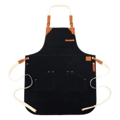 BBQ Apron, Canvas, Navy Black