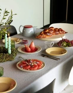 Hay Teller Rainbow, Mittelgroß, Hellgelb -Dekohaus Verkauf Rainbow Plate sand Borosilicate Cup white swirl 1