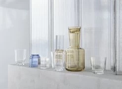 Muuto Raise Gläser, 2er-Set, 30 cl, Transparent -Dekohaus Verkauf Raise carafe ochre glass indigo ochre clear muuto org