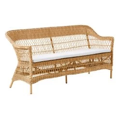 Charlot 3-Sitzer-Sofa, Natur – Weiß