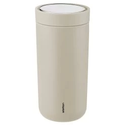 Stelton To Go Click Thermobecher, 0,4 l, Zartes Sandbeige