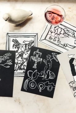 Mielenmaisemia Geschirrtuch/Platzdeckchen, Beige - Weiß -Dekohaus Verkauf Saana ja Olli Mielenmaisemia Mindscapes hi res 16