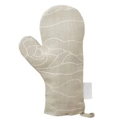Rakkauden Meri Ofenhandschuh, Beige – Weiß