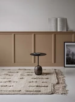 Laine Knüpfteppich, Cremeweiß -Dekohaus Verkauf Sera hihg Laine White knotted